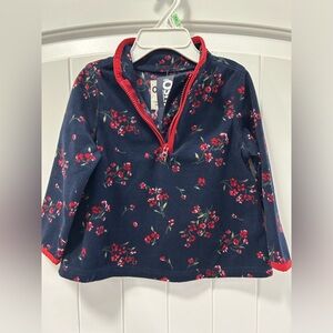 NWT Oshkosh B’gosh 18 months fleece pullover sister matching